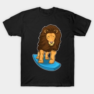 Lion Surfer Surfboard T-Shirt